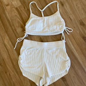 Gilly Hicks Ribbed Sleep Set